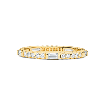*PRE-ORDER* Paul Morelli 18K Yellow Gold Pinpoint Baguette Diamond Eternity Ring
