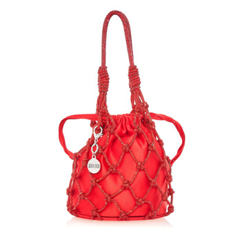 *PRE-ORDER* Judith Leiber Couture Sparkle Net Red Pouch