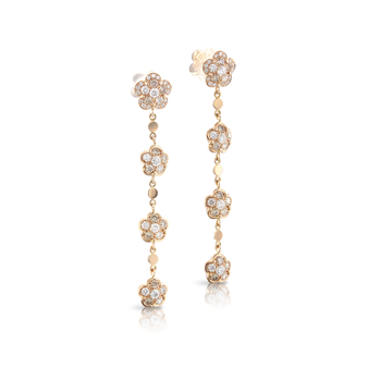 *PRE-ORDER* Pasquale Bruni 18K Rose Gold Figlia dei Fiori Pendant Earrings with Diamonds