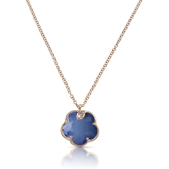 *JEWELRY EVENT* Pasquale Bruni Petit Joli 18K Rose Gold Necklace with Blue Moon, White and Champagne Diamonds