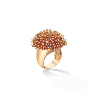 *RESERVE TODAY* Cadar Rose Gold Fur Ring with White Diamonds