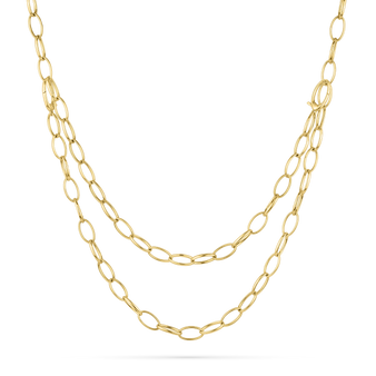 Paul Morelli 18K Yellow Gold Oval Ellipse Necklace