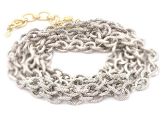 *EXCLUSIVE EVENT* Armenta 18K Yellow Gold and Sterling Silver Chain Wrap Bracelet