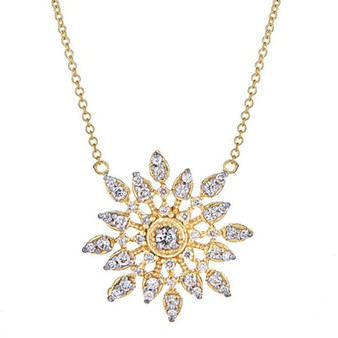 Tanya Farah 18K Gold Diamond Celestial Pendant