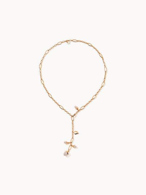 Tamara Comolli 18K Rose Gold Mikado Delicate Diamond Pavé Necklace