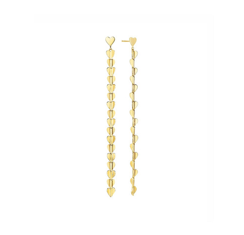 Cadar Small Yellow Gold Wings of Love Drop Earrings