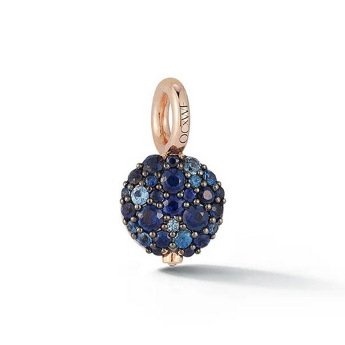 *RESERVE TODAY* Walters Faith OC X WF Small 18K Rose Gold Blue Sapphire Pebble Locket, 9mm