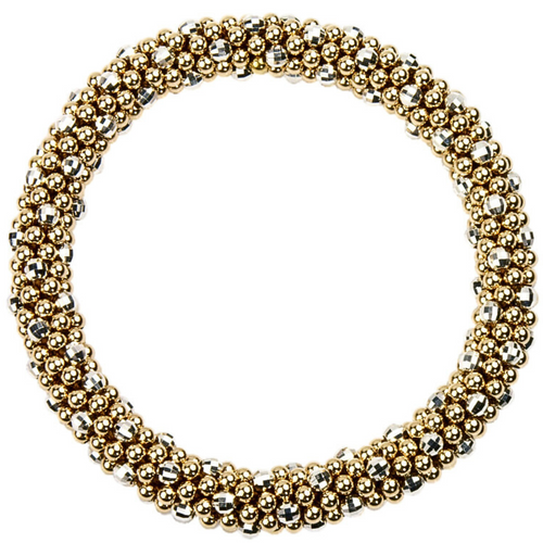 Meredith Frederick BethD 14K Gold & Faceted Silver Bracelet