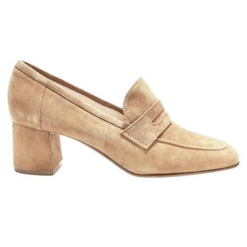 Sophique Milano Essenziale 50 Suede Heel in Sand