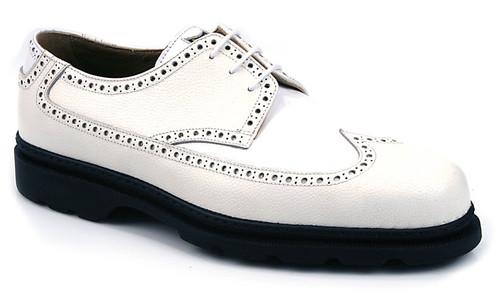 *RESERVE TODAY* Michael Toschi G2 Wing Tip Golf Shoes in White/White
