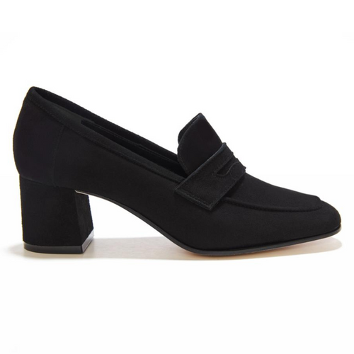 Sophique Milano Essenziale 50 Suede Heel in Black, Size 37