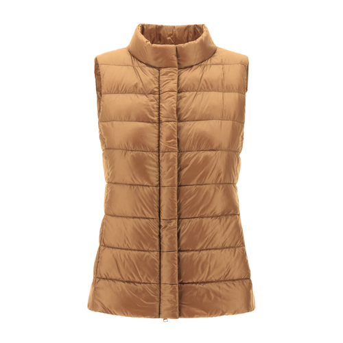 Herno Giulia Waistcoat in Camel, Size 52