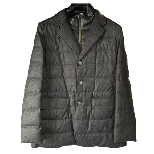 Herno Men's Storm System Wool Quilted Blazer in Navy
