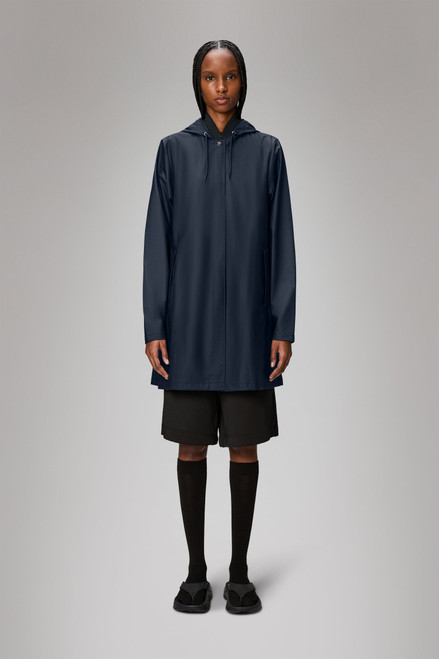 Rains A-line W Jacket in Navy