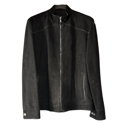 Remy Men's Leather Jacket in Spider/Rustic
