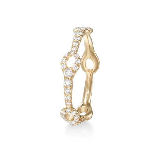 *RESERVE TODAY* Melissa Kaye 18K Yellow Gold Lola Needle Ring (Mini), Size 6.5
