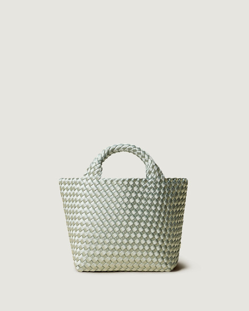 NAGHEDI St. Barths Small Tote Satin in Wintergreen