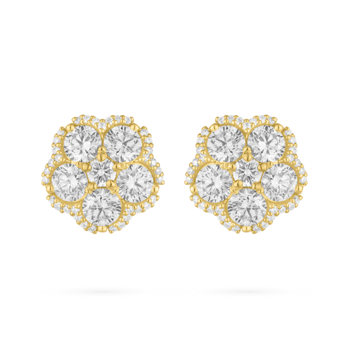Paul Morelli 18K Yellow Gold Wild Child Diamond Stud Earrings