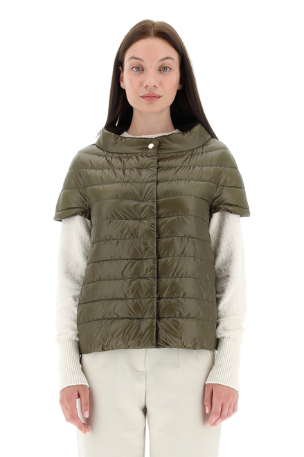Herno Greta Cape in Army Green