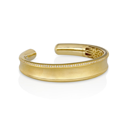 Paul Morelli 18K Yellow Gold Plain Gallant Cuff