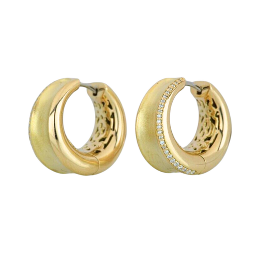 Paul Morelli 18K Yellow Gold Gallant Snap Hoop Earrings
