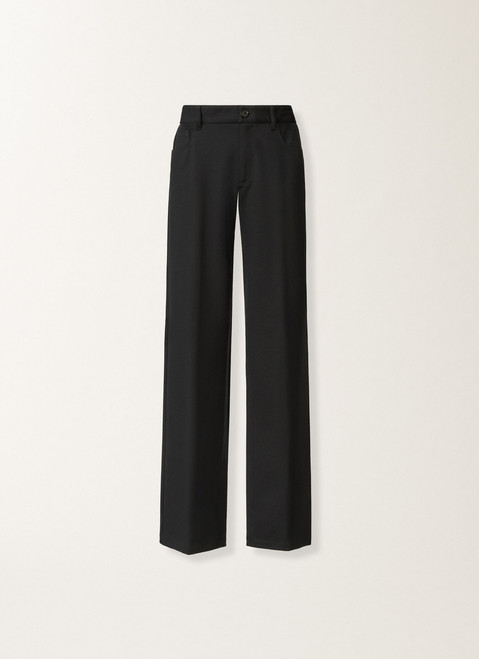 Fabiana Filippi Milano Jersey Pants in Midnight Blue, Size 48