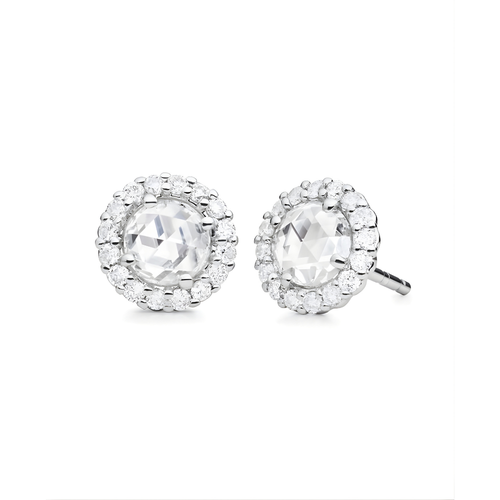 Paul Morelli Rose Cut Diamond Stud Earrings