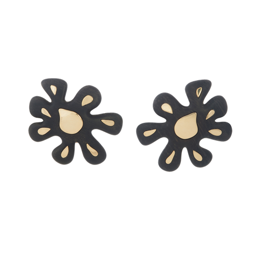 *RESERVE TODAY* Sidney Garber Arcadia Ebony and Gold Earrings