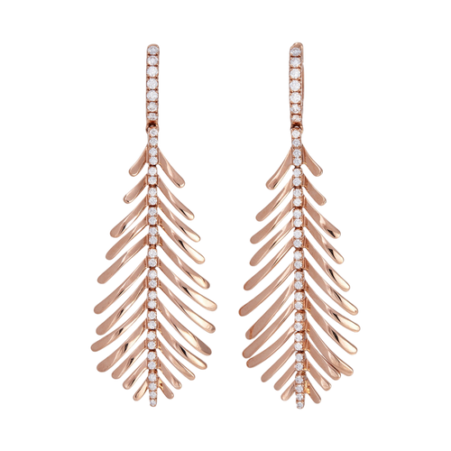 *RESERVE TODAY* Sidney Garber Plume Earrings with Diamond Spine