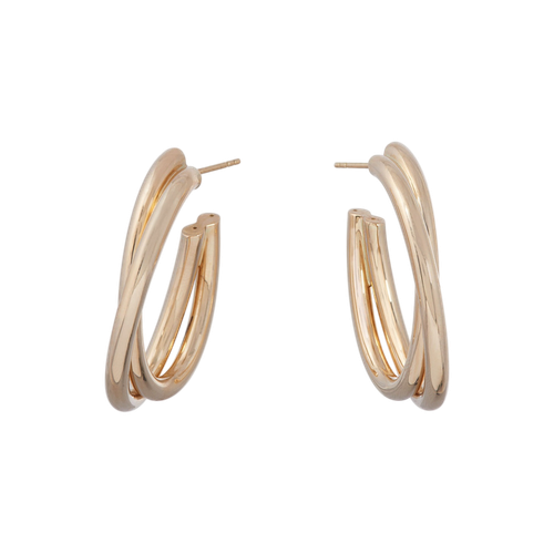 *RESERVE TODAY* Sidney Garber Oval Intertwined Hoop Earrings