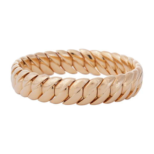 *RESERVE TODAY* Sidney Garber Narrow Polish Wave Link Bracelet