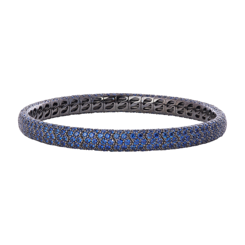 *RESERVE TODAY* Sidney Garber Sapphire Narrow Pavé Stretch Bracelet
