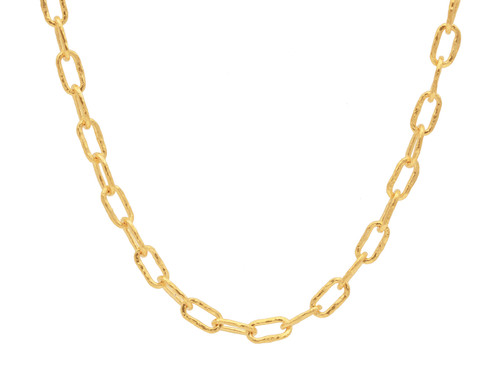 *SPECIAL ORDER TODAY* GURHAN Hoopla 24K Gold Statement Chain Necklace, 9mm Oval Links