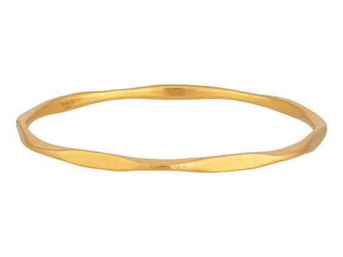 *SPECIAL ORDER TODAY* GURHAN Thor 22K Gold Stacking Bangle Bracelet, Narrow Hammered