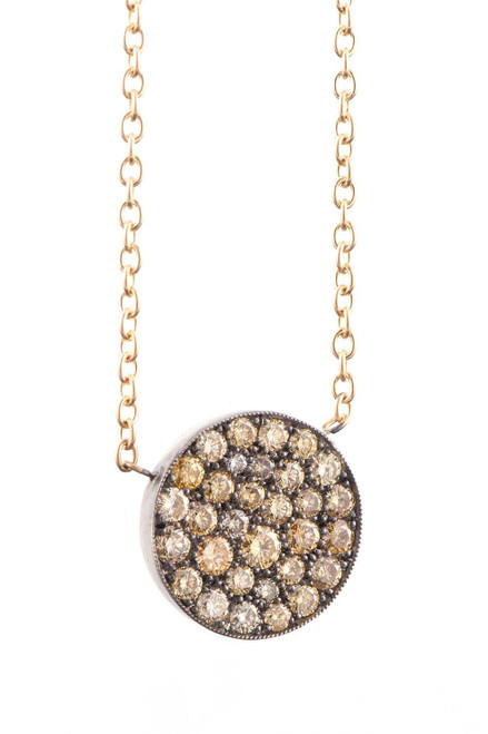 *RESERVE TODAY* Sylva & Cie. 18K Yellow Gold Fancy Argyle Yellow Diamond Ten Table Pendant Necklace