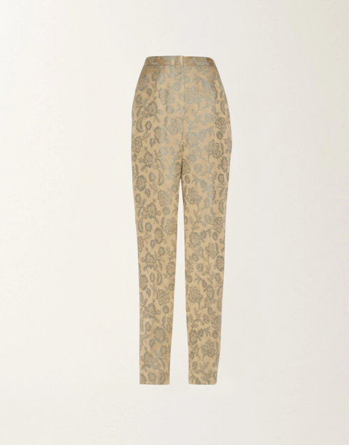 Fabiana Filippi Slim Fit Brocade Pants