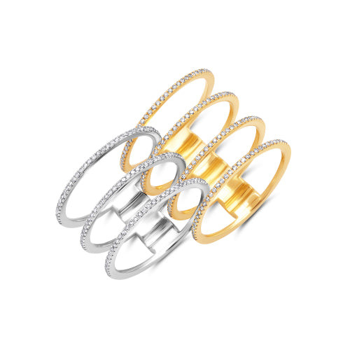 Graziela Mega Two Tone Band Ring