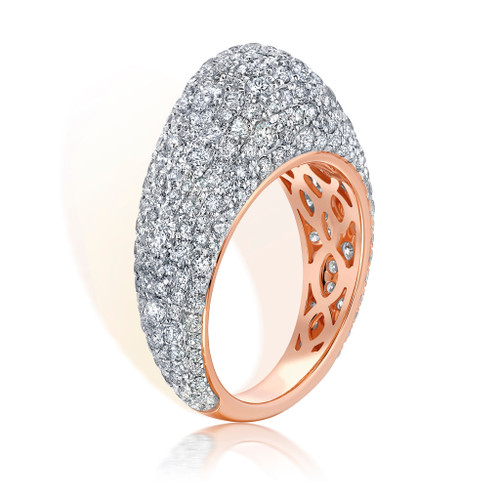 Graziela 18K Rose Gold Diamond Bahia Ring