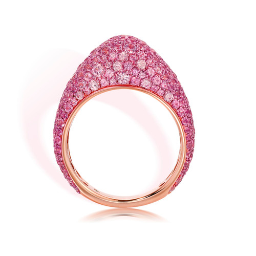 Graziela 18K Rose Gold Pink Sapphire Bahia Ring