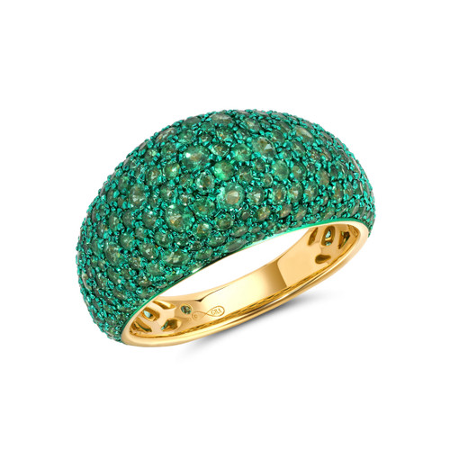 Graziela 18K Yellow Gold Emerald Bahia Ring