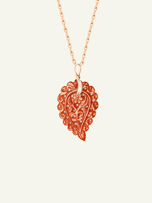 *RESERVE TODAY*Tamara Comolli India 18K Rose Gold Small Pendant with Terra Onyx