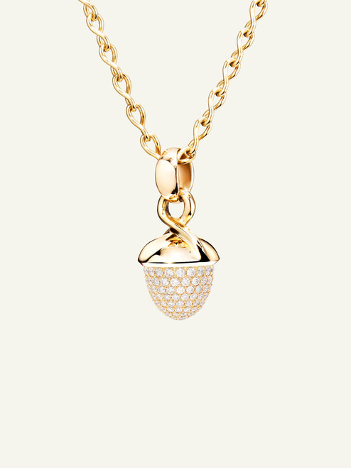 *RESERVE TODAY*Tamara Comolli Mikado 18K Yellow Gold Bouquet Pendant with Diamond Pavé