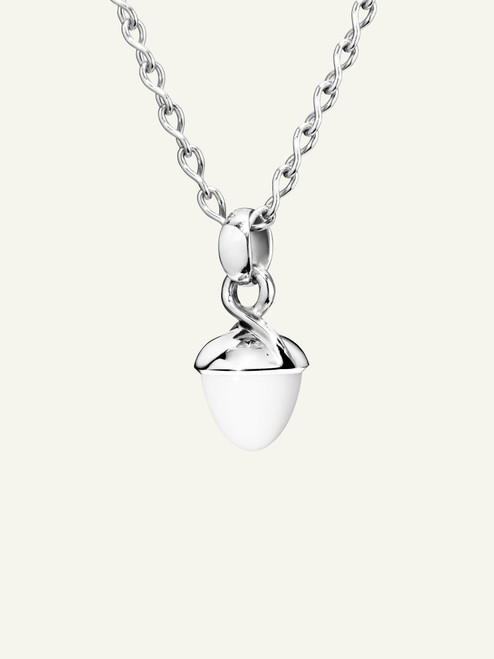 *RESERVE TODAY*Tamara Comolli Mikado 18K White Gold Bouquet Pendant with Cacholong