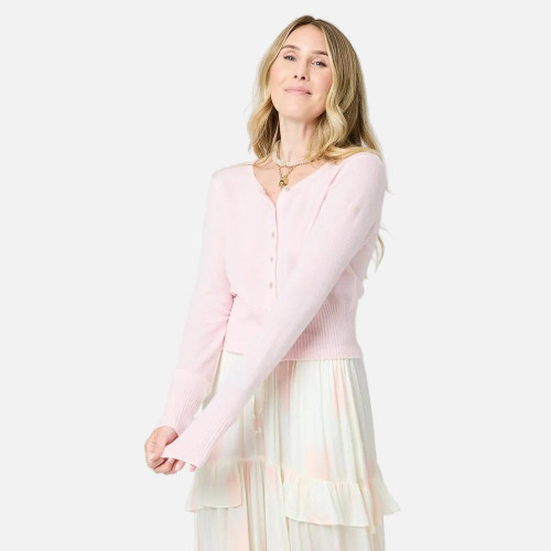 Kerri Rosenthal Charmed Cardigan in Pink, Size X-Small
