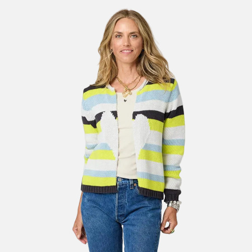 Kerri Rosenthal Stripe Beau-Lero in Multi, Size Small