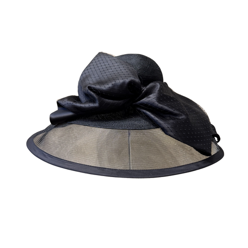 Christine A. Moore Millinery Etta Hat in Black