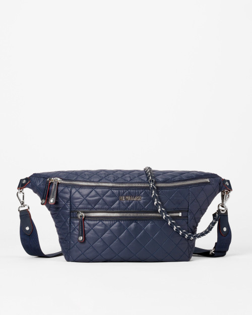 MZ Wallace Crosby Crossbody Sling Bag in Navy