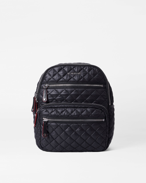 MZ Wallace Small Crosby Backpack in Black