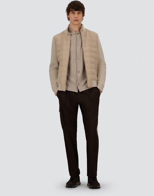 Herno Men's Resort Wool-Blend Melange Flannel Jacket in Chantilly