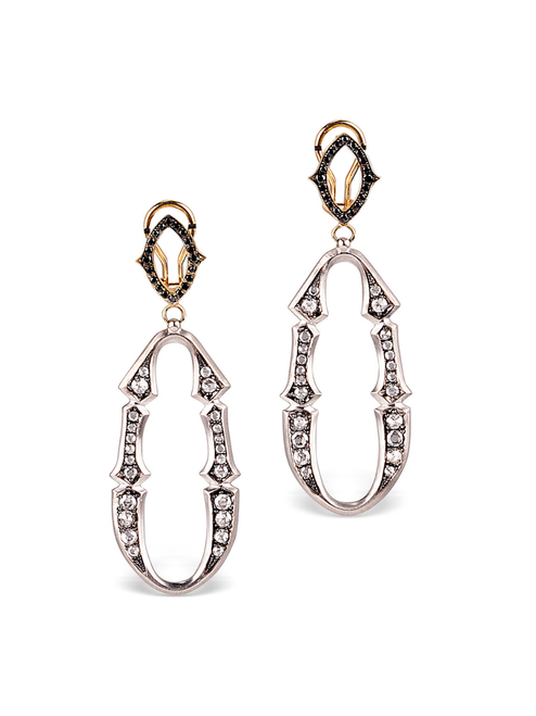 Sylva & Cie. 18K White Gold Perfect Bride Earrings